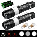 T6 LED Tactical Flashlight with Built-in USB Rechargeable 18650 Battery
