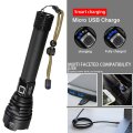 Super Bright Powerful XHP90 LED Flashlight USB Rechargeable Zoomable Torch Light