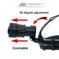 CREE XHP-70 LED Super-Bright 4000 Lumens USB Rechargeable Adjustable Focus/Angle Headlamp